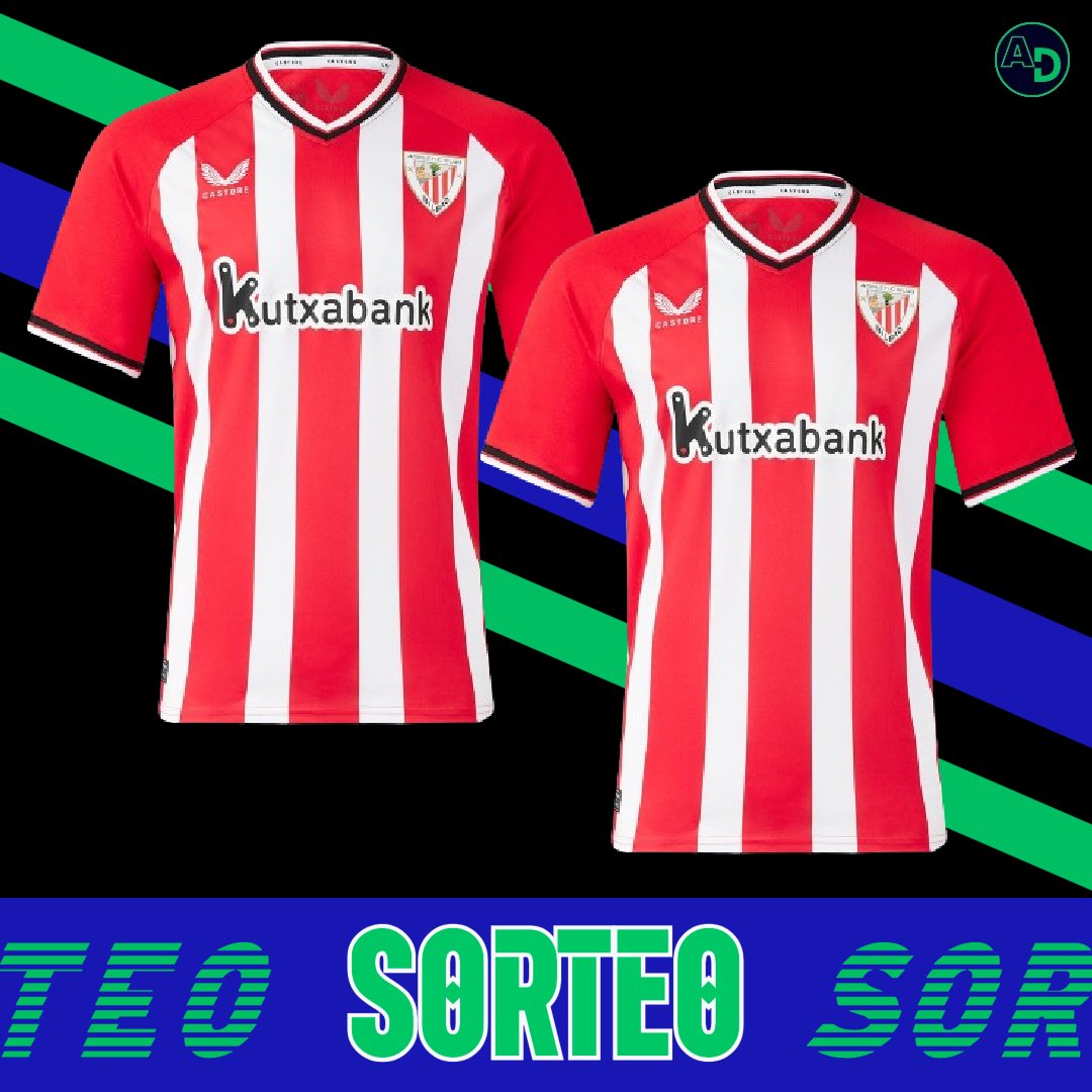 🎁 𝐃𝐎𝐁𝐋𝐄 𝐒𝐎𝐑𝐓𝐄𝐎 𝐂𝐀𝐌𝐈𝐒𝐄𝐓𝐀 𝐀𝐓𝐇𝐋𝐄𝐓𝐈𝐂 𝐂𝐋𝐔𝐁

📌 Si el Athletic Club gana esta noche frente al RCD Mallorca con gol de Guruzeta, sorteamos las dos camisetas de esta temporada.

⚠️ Condiciones para participar:

1️⃣ RT
2️⃣ FOLLOW

🍀 ¡Mucha suerte!