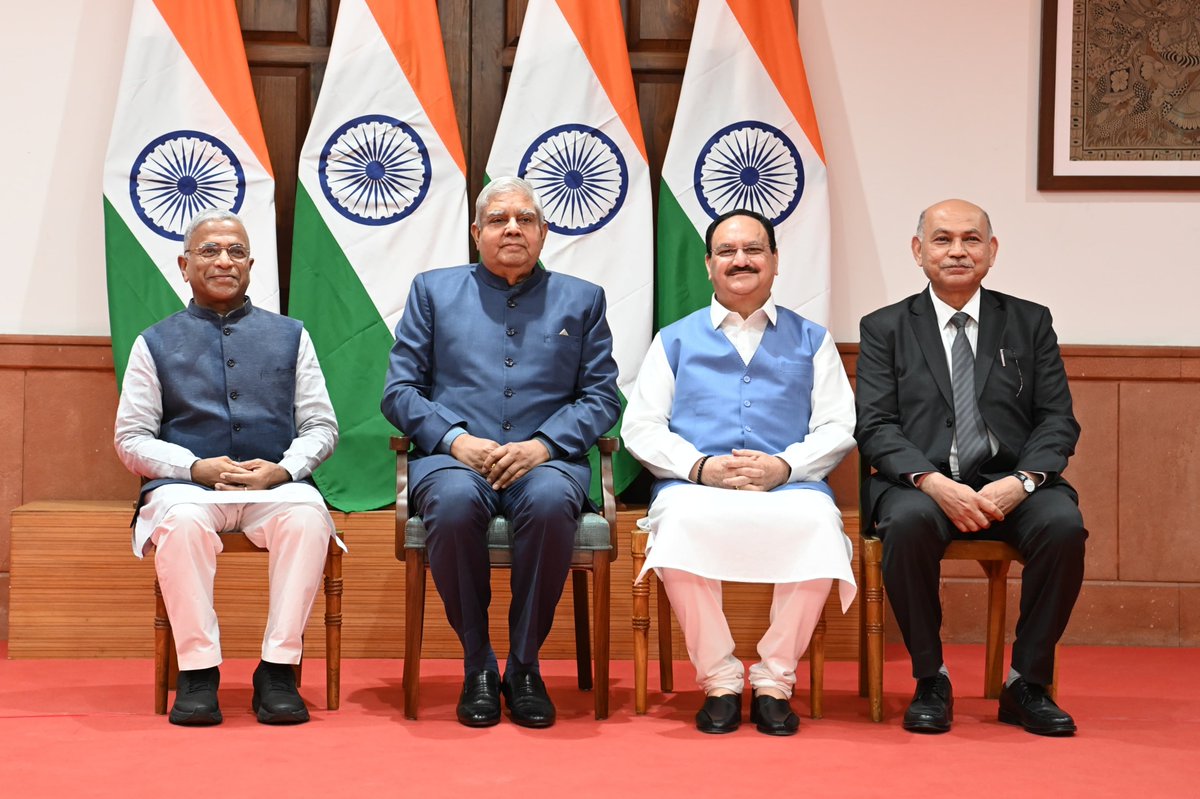 JPNadda's tweet photo. आज देश के उच्च सदन, राज्यसभा में सांसद के रूप में पुन: शपथ ग्रहण की।

राष्ट्रसेवा का यह अवसर प्रदान करने के लिए मैं आदरणीय प्रधानमंत्री श्री @narendramodi जी, भाजपा के सभी वरिष्ठ सदस्यों एवं कोटिशः भाजपा कार्यकर्ताओं का आभार प्रकट करता हूँ।

मैं विश्वास द��लाता हूँ, कि प्रधानमंत्री जी ने जिस भरोसे के साथ जनसेवा की जिम्मेदारी दी है उसे पूरा करते हुए आत्मनिर्भर और विकसित भारत निर्माण के ध्येय प्राप्ति के लिए सदैव तत्परता से लगा रहूंगा।