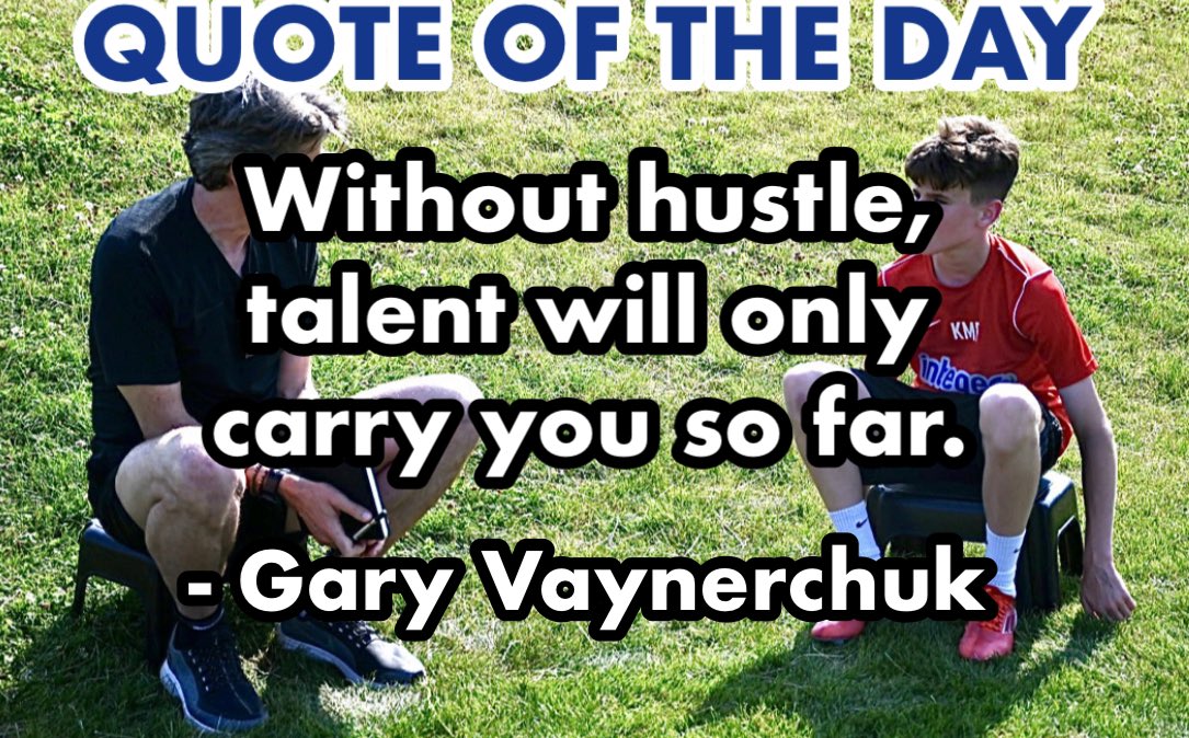 We’ve got to work! Talent can only take us so far! 💪💙🔥📈💯🏆 #integerfootball #qotd #motivation #garyvee