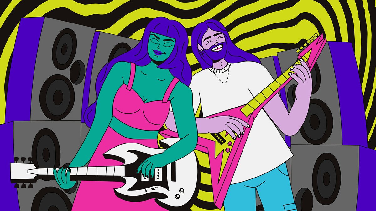 Epic develop the visual identity for Samsung's sponsorship of the Lollapalooza Music Festival. See more: ow.ly/AwmW50R85bW #WEAREILLUSTRATIONX #samsung #advertising #graphic #characters #musicfestival #smartphone #epic