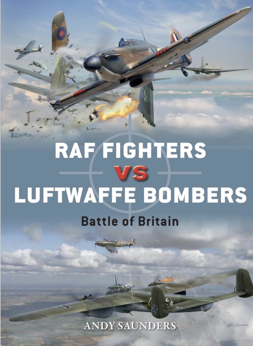 ‘Teddy’ Morris was an interesting chap with whom I had lengthy correspondence in the 1970s. He was lucky to survive a head-on collision with a He 111, a scene depicted by the artist on this book cover @pettore