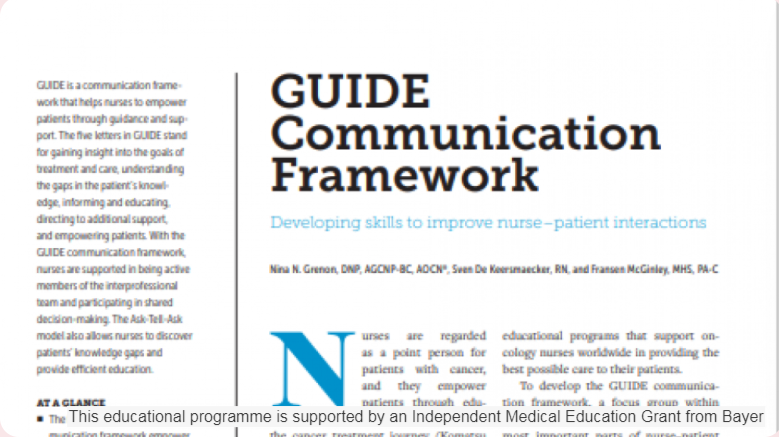 The GI NURSES CONNECT paper on nurse-patient communication framework was published in CJON, the @OncologyNursing Journal 👏👏👏 Read about the GUIDE Communication Framework 👇👇👇 ow.ly/cgIH50R8foM #crc #crcsm #oncologynursing