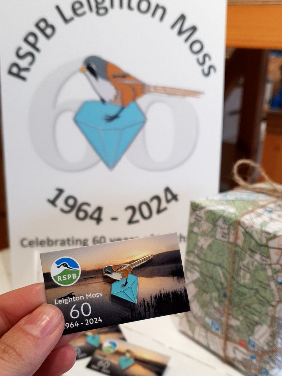 PING! It’s Here! Our new special edition pin has arrived to commemorate a very special year for us. 2024 marks our Diamond anniversary and 60 years since the RSPB began managing @RSPBLeightonM Special Edition Pin available from the visitor centre now (suggested donation £4)