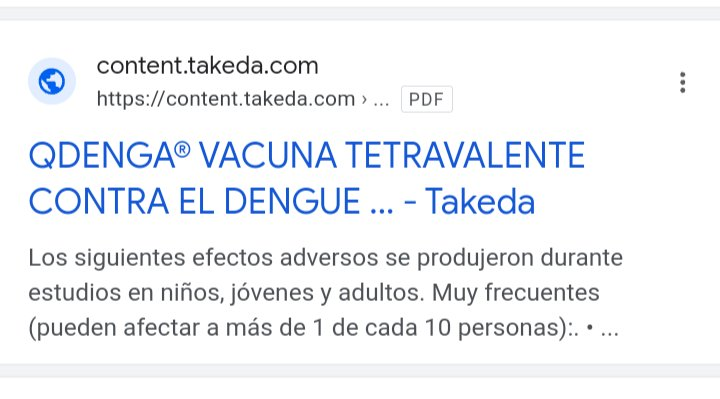 Vacuna que ha aprobado ANMAT para inocular a seres humanos. Jamas fue aprobada por la FDA y ha causado estragos en la poblacion infantil de Brasil, conforme lo ha informado su MInistro de Salud De eso no se habla porque las farmaceuticas pagan el silencio de los medios