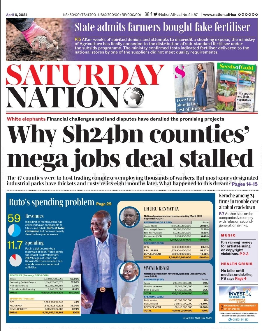 The so-called county industrial parks policy was unpractical. Its not Government that builds Industries. Its the private sector. Government only needs to create the right business environment. KK administration has screwed up the business environment!