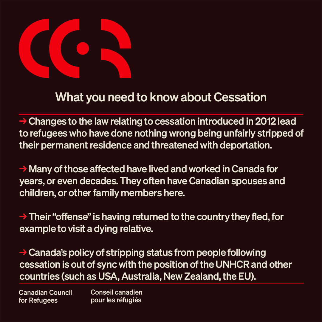 Busy week ahead - CCR is challenging cessation in the courts ⚖️! The proceedings before the court are open to the public, so if you're in Toronto on Monday, come and hear the arguments to show your support - more info ⤵️