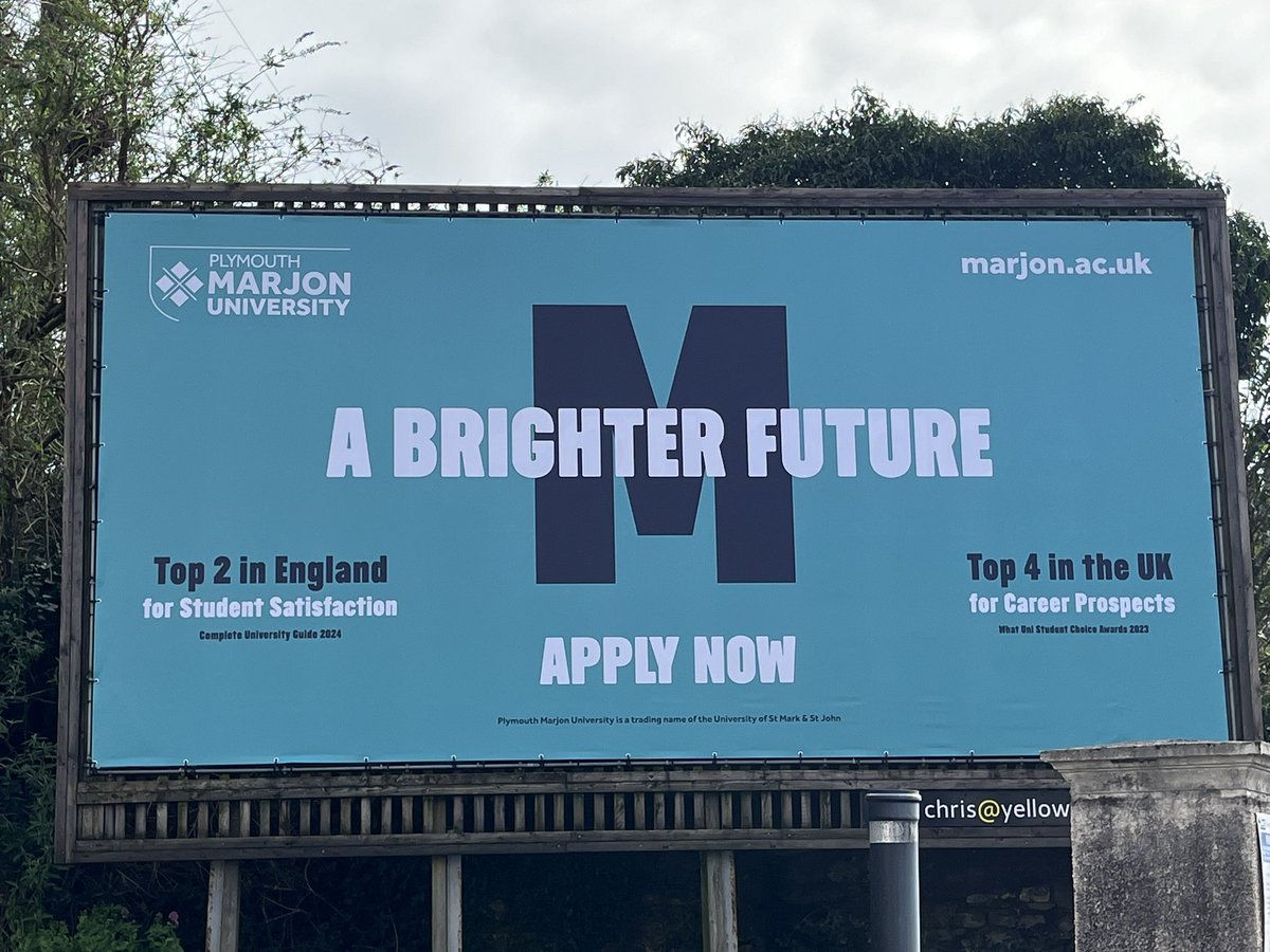 Wheyyy first billboard of our @marjonuni campaign refresh 💪 Check it out 📍Exeter St, Plymouth #TeamMarjon