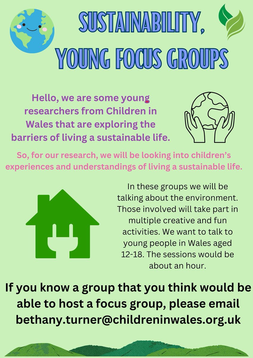 Interested in climate change? Want to talk about what stops you from being eco-friendly? 🌍 If you are involved in a group that would be able to host a session, get in touch with bethany.turner@childreninwales.org.uk 🎉 buff.ly/49ocdp0