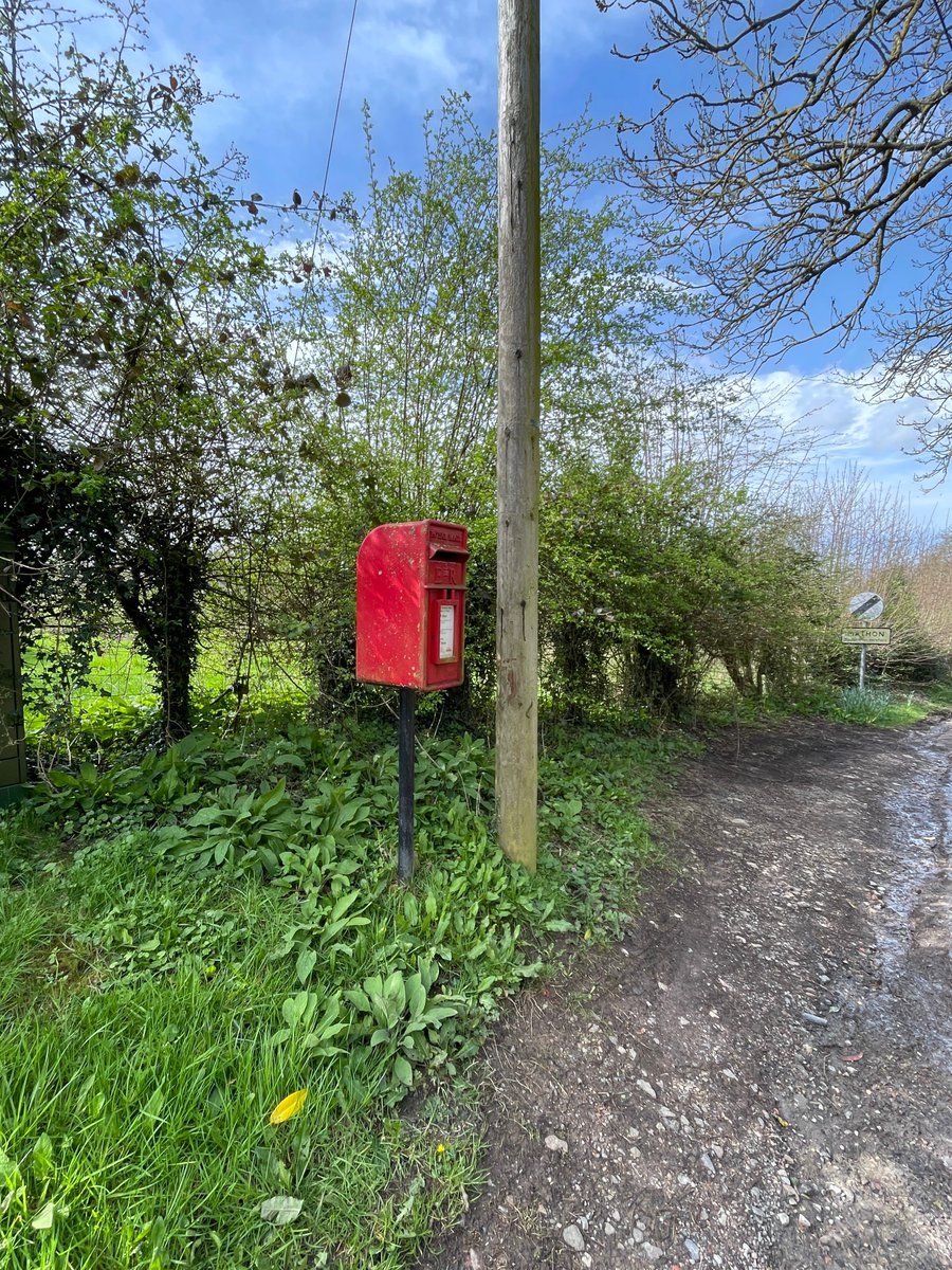 No advance preps this week for #PostboxSaturday but then a blustery walk across muddy fields provided a perfect springtime shot!