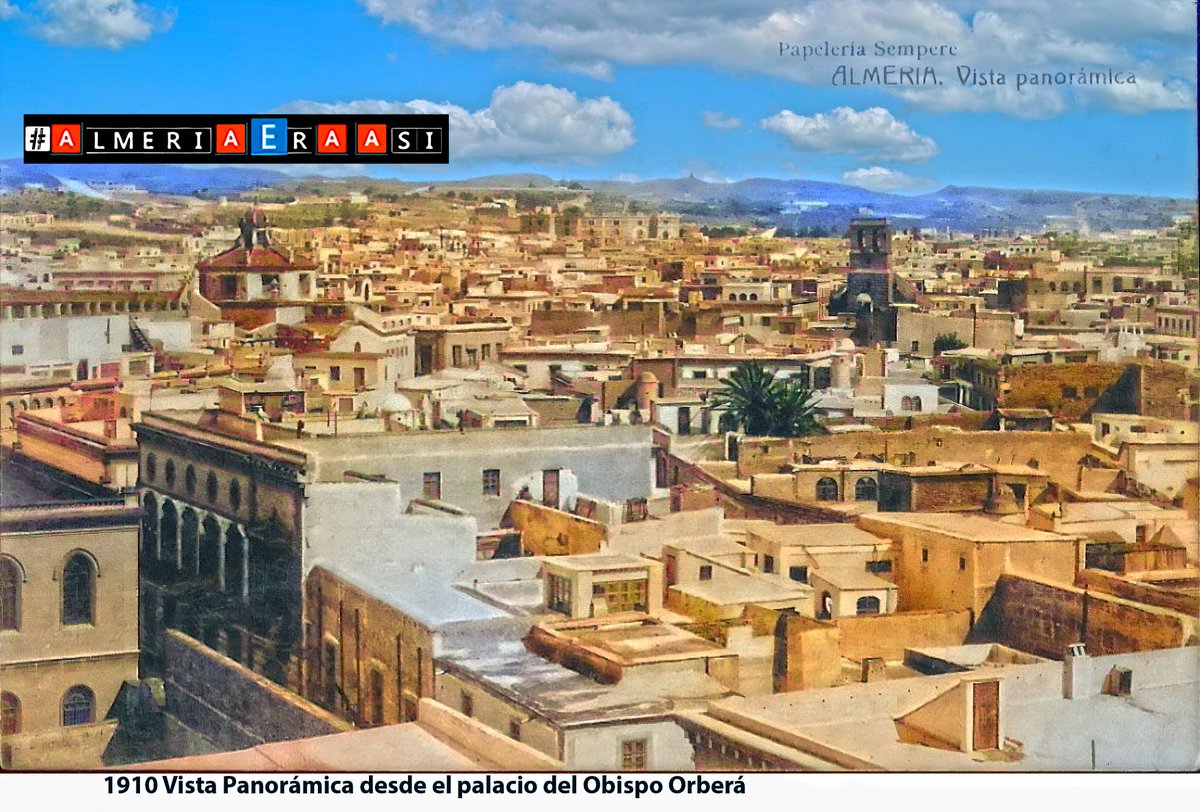 AlmeriaAntigua's tweet photo. 📍 1910 Vista panorámica desde el Palacio del Obispo Orberá
https://t.co/hOocow6th5
#����🅻🅼🅴🆁🅸🅰🅴🆁🅰🅰🆂🅸
#AlmeriaEraAsi, #AlmeriaBW, #ABW, #Panoramica, #Sempere, #ObispoOrberá, #TorrePerdigones, #SanSebastian, #1910 https://t.co/8Q8tOlcbHh