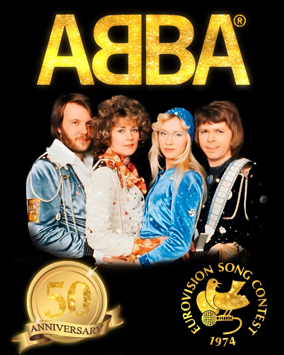 On this day in 1974 ABBA won the #Eurovision Song Contest with #Waterloo, launching their international career.  I remember watching their win on tv, and like so many of my generation, their music was the soundtrack to my youth, I still love it to this day. 

#abba #ABBA50th #ESC