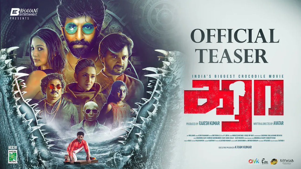 🎥 Experience 'India's Biggest Crocodile Movie 🎬 🐊 'KARAA' 🐊 Teaser Out Now : youtube.com/watch?v=NR3m-L… @Actor_Mahendran @directoravatar @achurajamani @editorgreyson @KalathiRamkumar @jeeva_actor @poojalaxmijoshi @isahibabhasin @mottarajendran @ActressKimaya @bhavanimovies