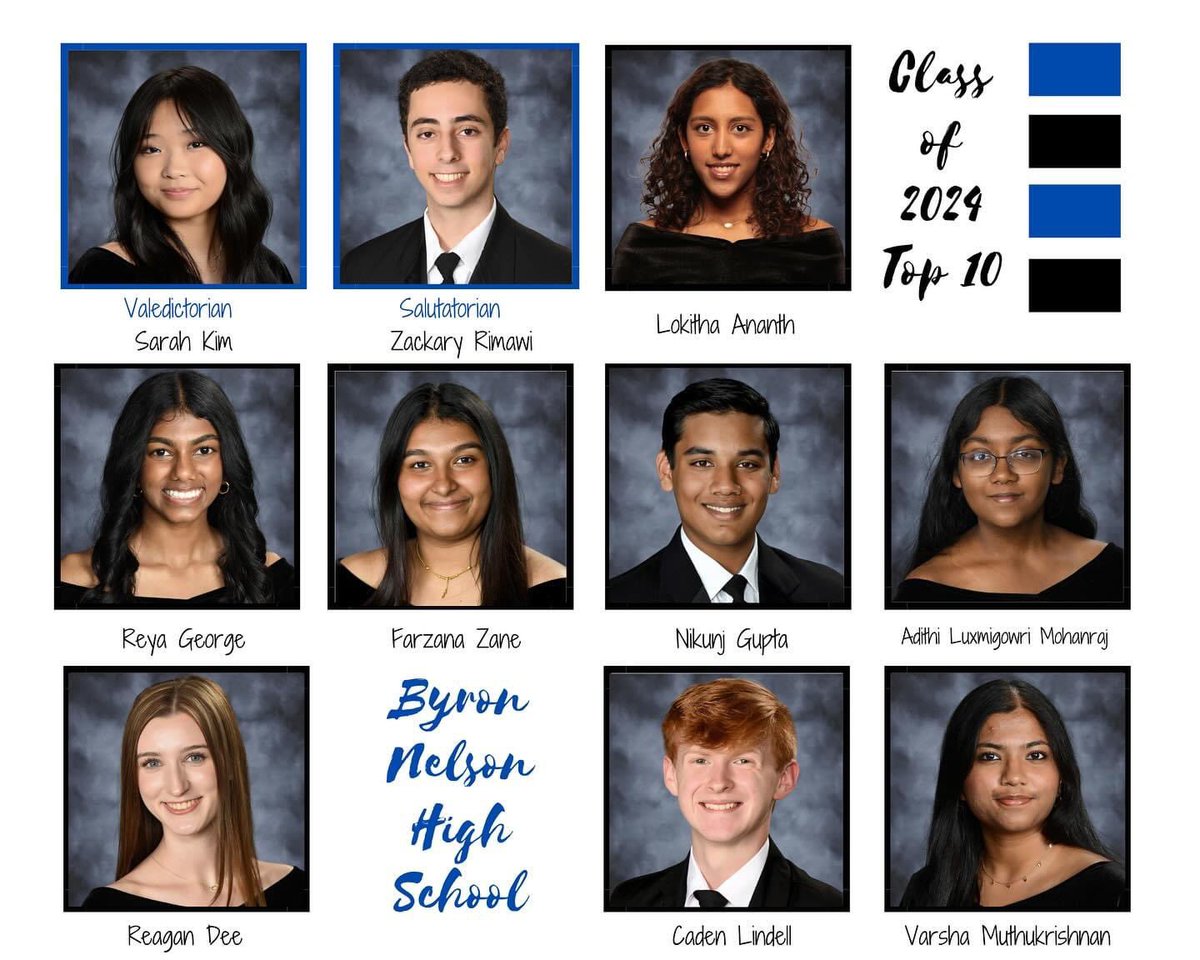 Congratulations to the top 10 BNHS graduates! 🎓 Special shoutout to our incredible 7 biomed students for their hard work and dedication. Your future in biomedical science is bright!  <a href="/NisdCTE/">NISD CTE</a>  #1,2,3,4,5,7,10 🎉👏🏼🙌🏼