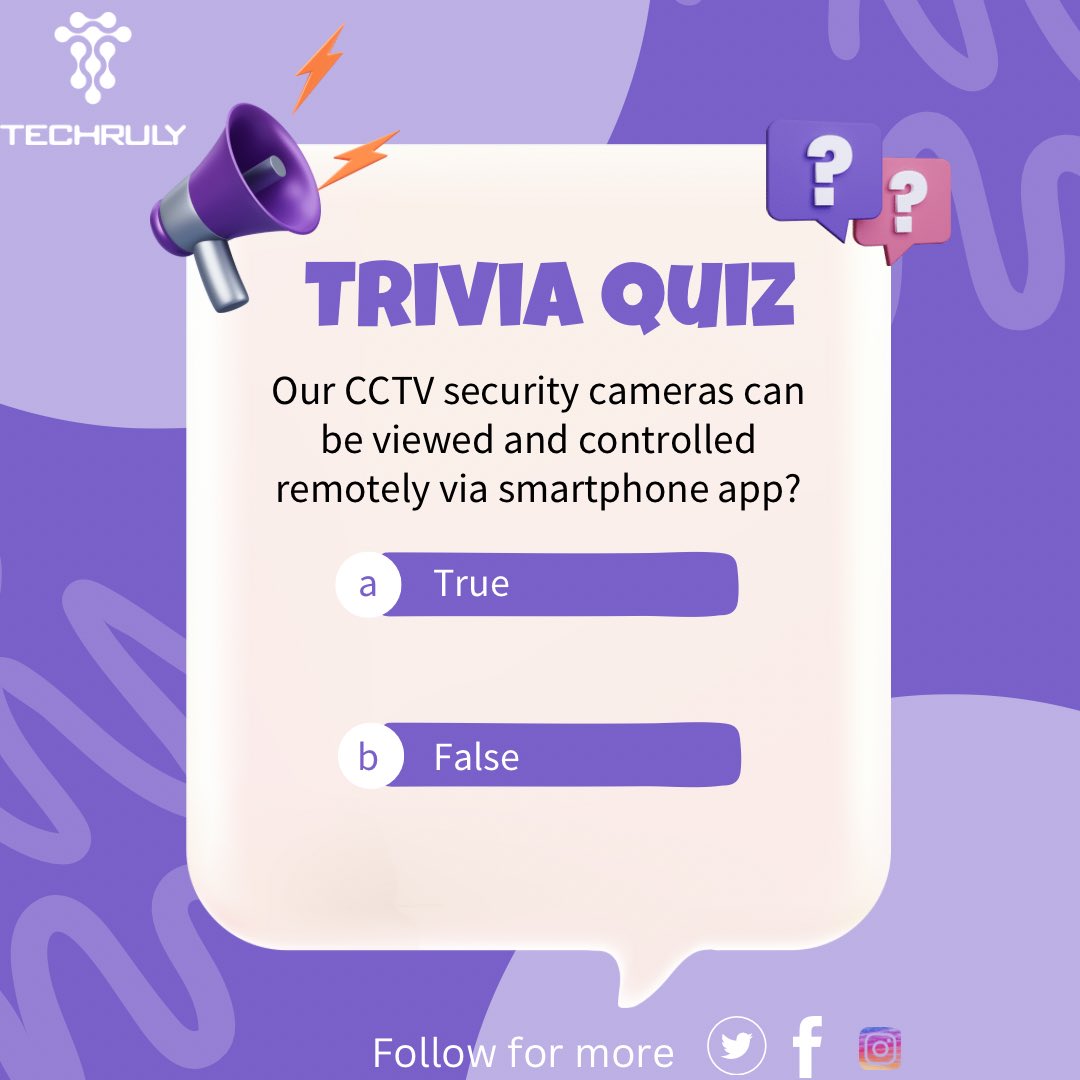 Techrulyy's tweet image. Put your tech knowledge to the test with these trivia questions all about TechRuly’s  innovative solutions. #Trending #trivia #techruly
#renewableenergy #weekendfun