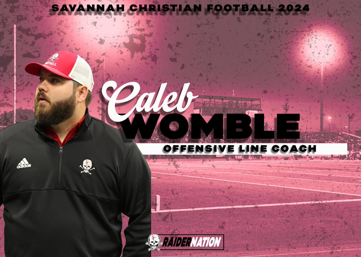 We don’t just have one Womble on staff we are lucky enough to have two! Caleb Womble played OL @shorterfootball and is currently the youth pastor @theseedchurch Caleb coaches our Oline with his dad Kempie. Caleb also serves as our team Chaplain. ☠️🏈🏴‍☠️🐗 @Wombicustoms