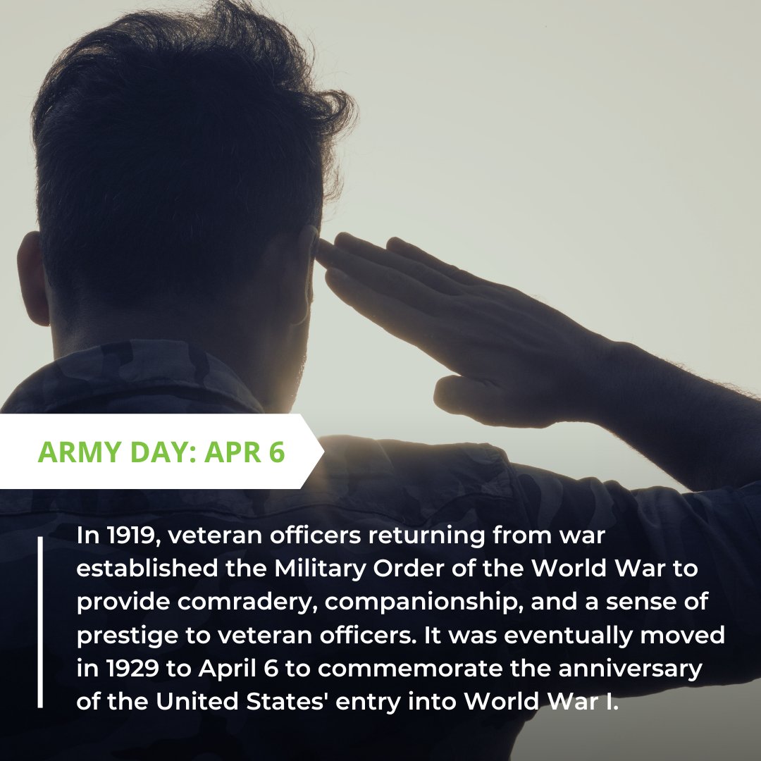 ServingTogether's tweet image. Though we have now phased out the official celebration of Army Day in lieu of Armed Forces Day (in May), this is still an important stepping stone in the recognition of our brave service members.

#ArmyDay #ArmyRecognition #ArmedForces #ServiceMembers #Veterans
