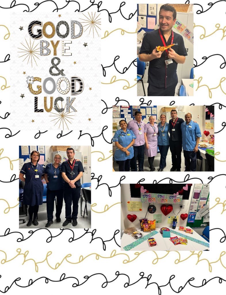 Today we say farewell to our Umit as he is moving to a new area of the UHNM. We are grateful for all he has done over the years at always maintaining high standards. Good luck 🍀 #NHS #UHNM #ward220 #teamhearts #theheartcentre #cardiology #together @rachyswift @SodexoUK_IRE