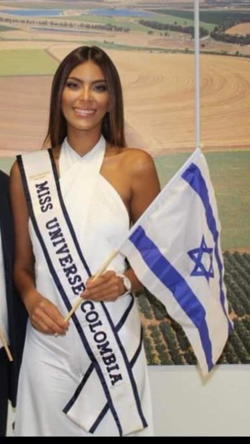 >Colombian Miss Universe supports Israel...Beautiful inside and out..> Thank you for breathing together with Miss Universe Israel 🇮🇱🇮🇱👍👏🌹❤️❤️❤️🙏