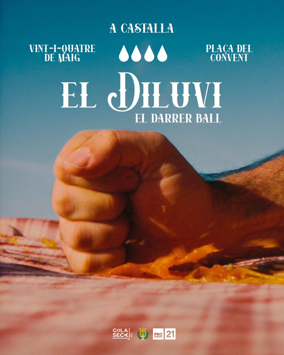 el_Diluvi's tweet photo. ÚLTIM BALL 🧡 ÚLTIM CONCERT⁣
⁣
Ara sí, diluvis… Ens acomiadem amb un concert molt especial ✨ Vos esperem amb moltes ganes i il·lusió! ⁣
⁣
🗒️ 24 de maig⁣
📍 Castalla (Plaça del convent)⁣
✅ Entrada lliure i gratuïta⁣
⁣
@Pro21cultural @halleyrecords @AytoCastalla https://t.co/Yj4f7mtr6m