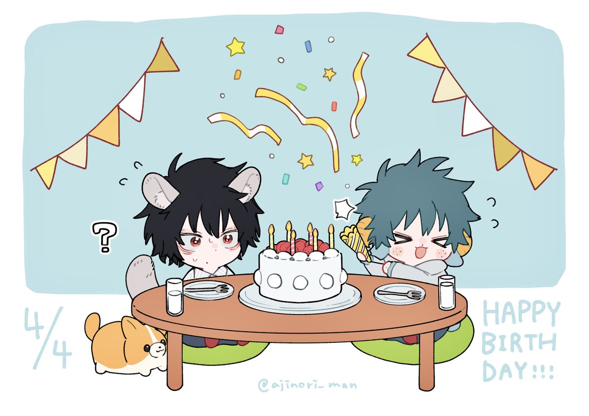 遅刻…！🎂🐹🐏