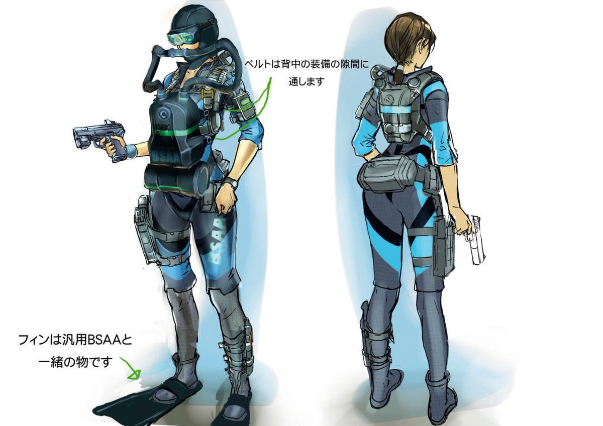 Chris Redfield and Jill Valentine Concept Arts Resident Evil Revelations (2012) #ChrisRedfield #JillValentine #ResidentEvil #Biohazard #Capcom #REBHFun #バイオハザード