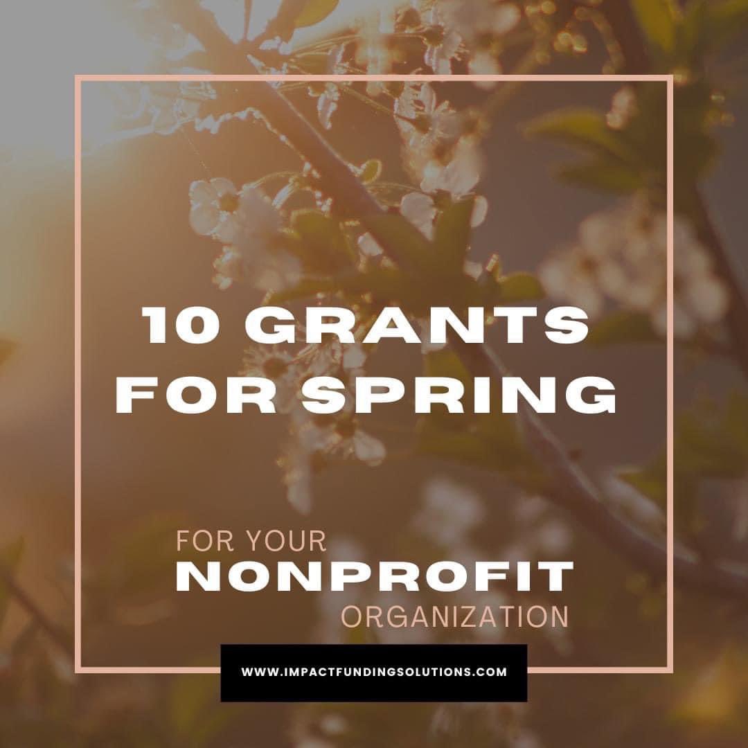 🌷 Welcome to a Season of Opportunity: 10 Spring Grants to Elevate Your Nonprofit’s Impact!🌷 impactfundingsolutions.com/10-grants-for-… #SpringGrants #NonprofitOpportunities #IMPACTFundingSolutions #Nonprofit #Nonprofits #Grant #GrantWriter