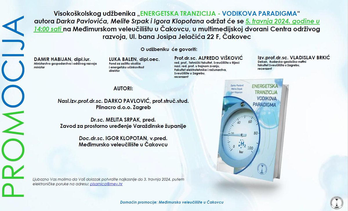 🔊#Book 📗 #promotion Energetska tranzicija - vodikova paradigma ✅️ #EnergyTransition #Decarbonisation #hydrogen #hydrogenEurope #Paradigm 🆕️  #sustainable and #renewable #energy #future by Darko Pavlović 🔝Congratulations on a job well executed!👏🎯
