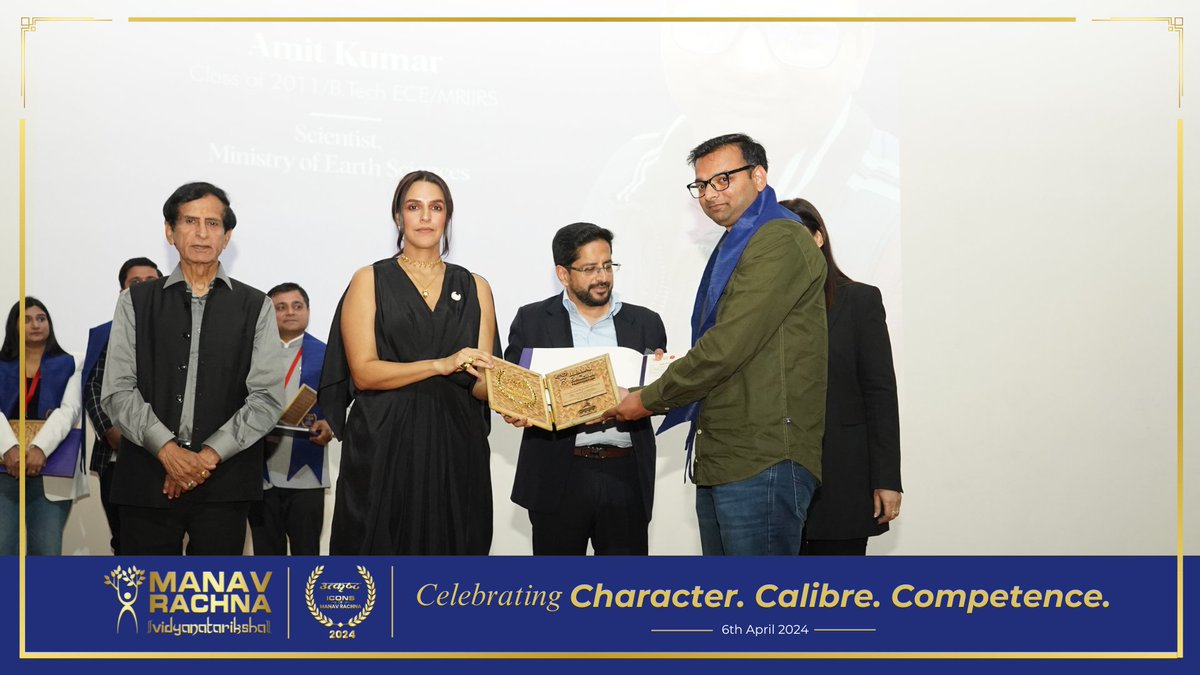 manav_rachna's tweet image. Honoring the accomplishments of Amit Kumar, an exemplary alum and serving Scientist at the Ministry of Earth Sciences as an Utkrisht Icon of Manav Rachna 2024. Congratulations on inspiring us all!
@amitkumar_38

#UtkrishtIcons2024 #ManavRachnaPride #ManavRachna #Utkrisht…