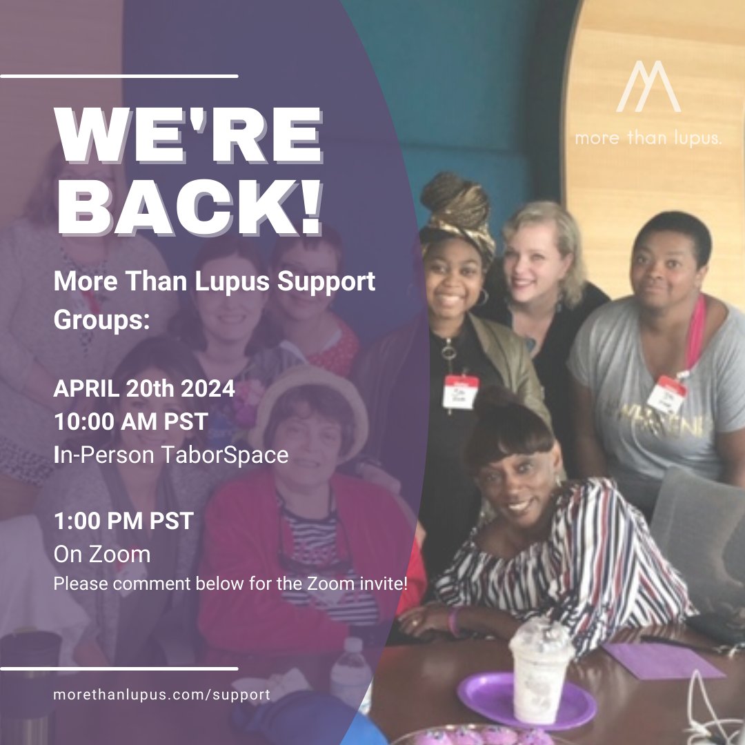 Mark your calendars for our April Support Groups! April 20th 10:00 AM In-Person (TaborSpace) April 20th 1:00 PM Zoom!