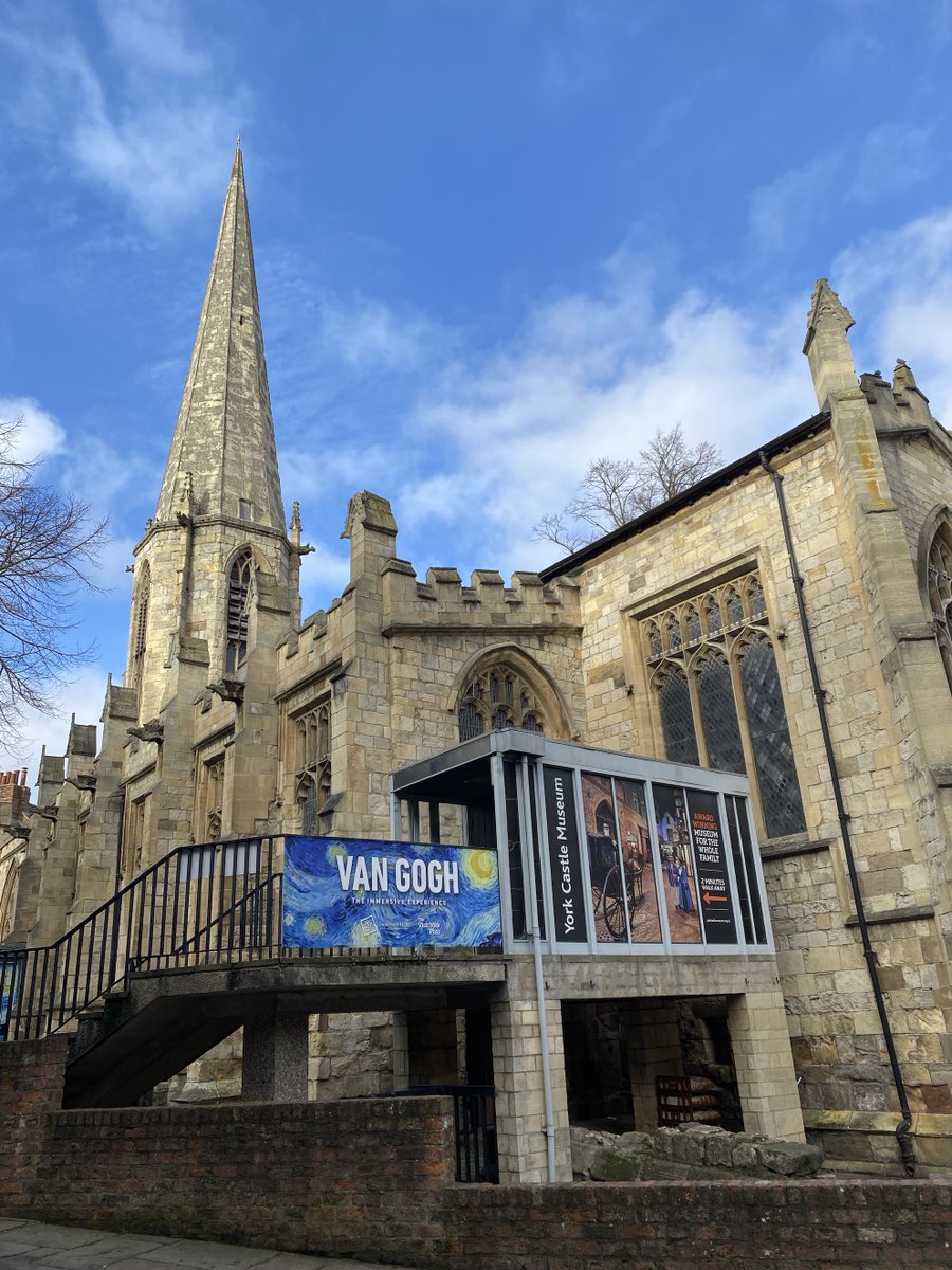 You'll find Van Gogh: The Immersive Experience in former, historic York St Mary's church in York city centre. Blue sky sadly not guaranteed! #vangoghimmersiveyork #vangoghyork bit.ly/3Sejpxt