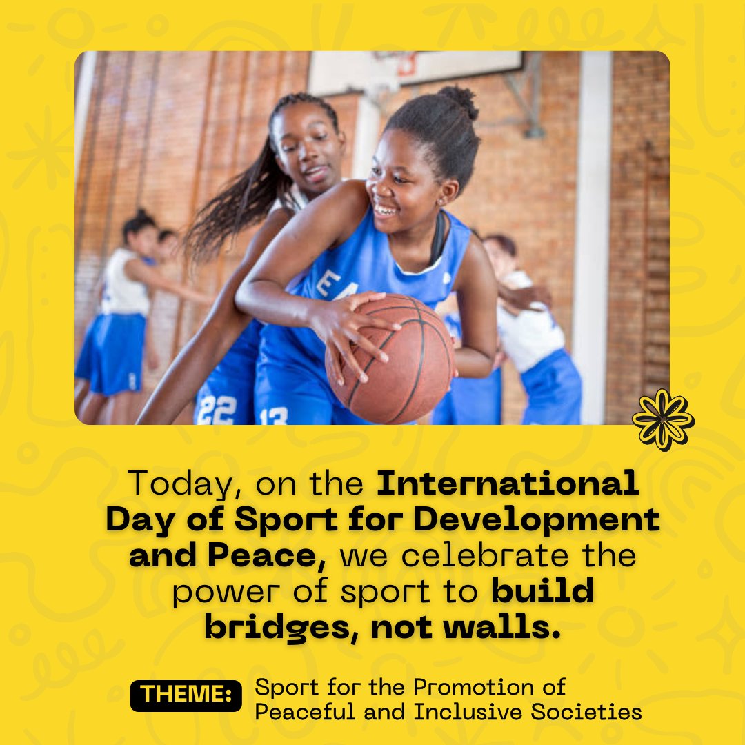This year's theme, 'Sport for the Promotion of Peaceful and Inclusive Societies,' reminds us that through friendly competition and shared passion, sport can create a more inclusive and peaceful world. 
#BGDI 
#SportForDevelopment 
#InclusiveSocieties  
#UN
#IDSDP