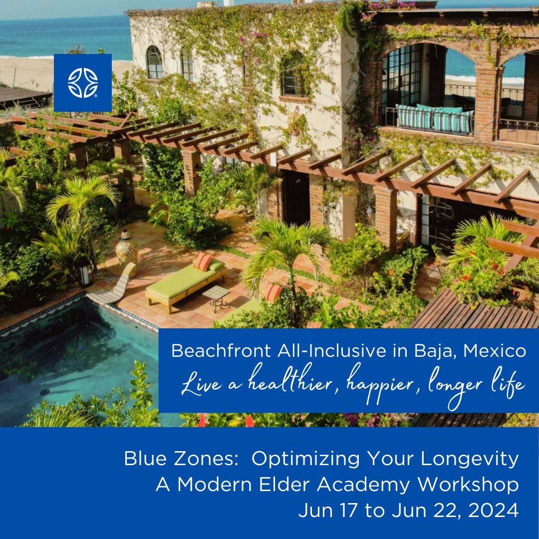 Blue Zones and the Modern Elder Academy have harnessed their profound insights on longevity to curate a retreat that is not just inspiring but truly life-transforming. DISCOVER MORE & ENROLL NOW: bluezones.com/retreats/#sect… #bluezones #livebetterlonger #longevity #aging