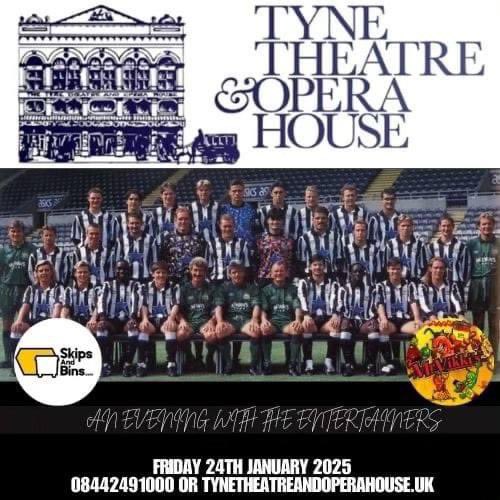 An evening with the #nufc Entertainers at @tyneoperahouse box office details on flyer. tynetheatreandoperahouse.uk/portfolio/stev…