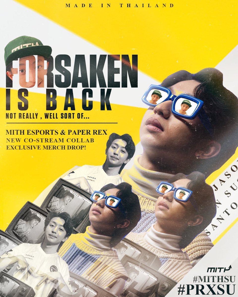 𝗪𝗲𝗹𝗰𝗼𝗺𝗲 𝗕𝗮𝗰𝗸 f0rsakeN 
กับการกลับมาครั้งนี้ที่ยิ่งใหญ่กว่าเดิม !!!

เพราะเจ้าหนุ่มเจสัน ได้นำพา Paper Rex <a href="/pprxteam/">Paper Rex</a> มาร่วมเป็น Official Partner อย่างเป็นทางการ โดยนับจากนี้เราจะร่วมรบเคียงข้างกันและกันต่อไป 💛 🦖

โดยเราทั้งคู่จะคอยส่งแรงใจเชียร์ให้กันในทุกการแข่งขัน