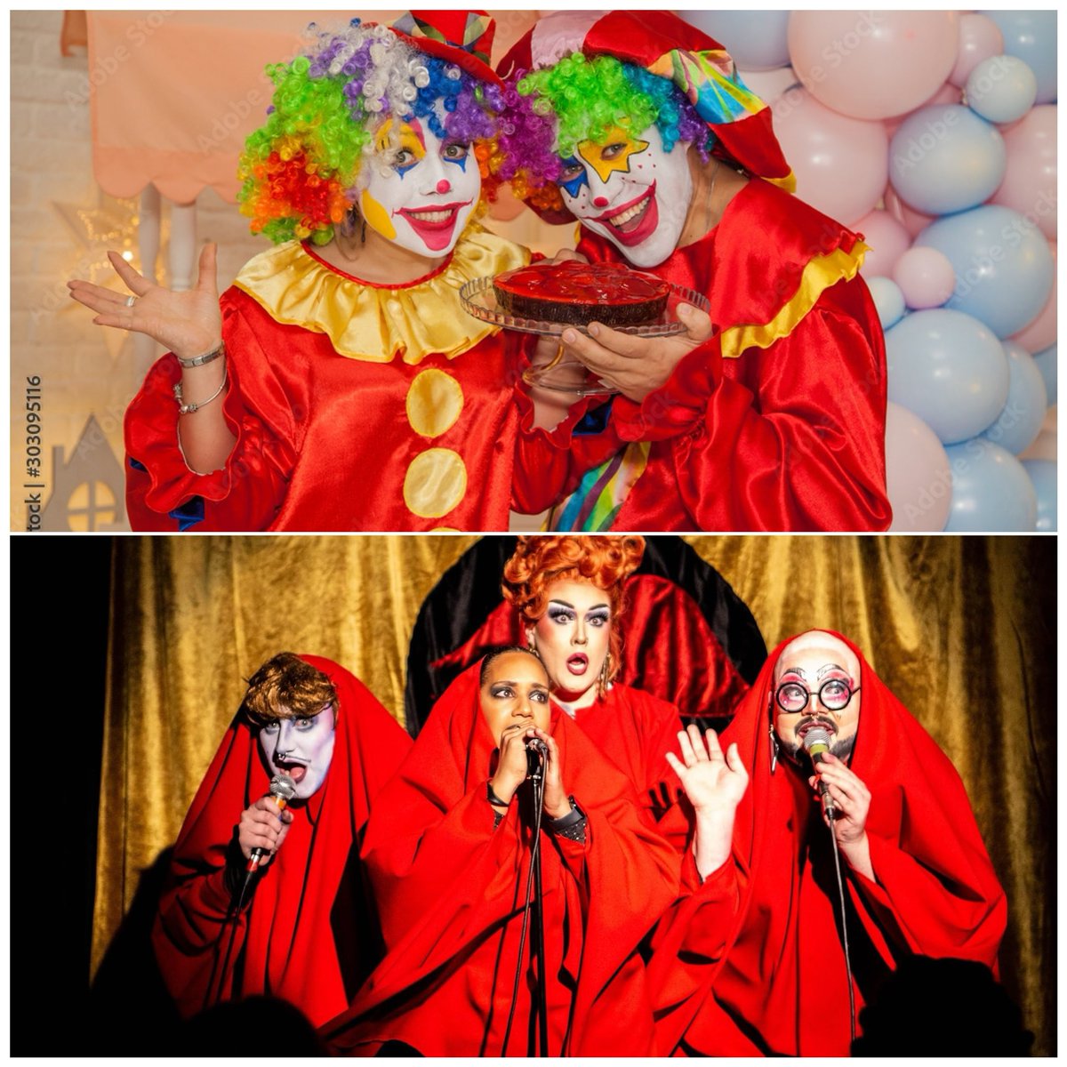 Tonight is the night: the Clowns are coming to Wolverhampton! 🤩 No, no, not THOSE clowns… @FattProjects Send in the Clowns! 😍👏 📅 Saturday 6th April 🕢 7.30pm 🎟️ bit.ly/SendInTheClown… Suitable for ages 18+. Includes strong language and sexual references.