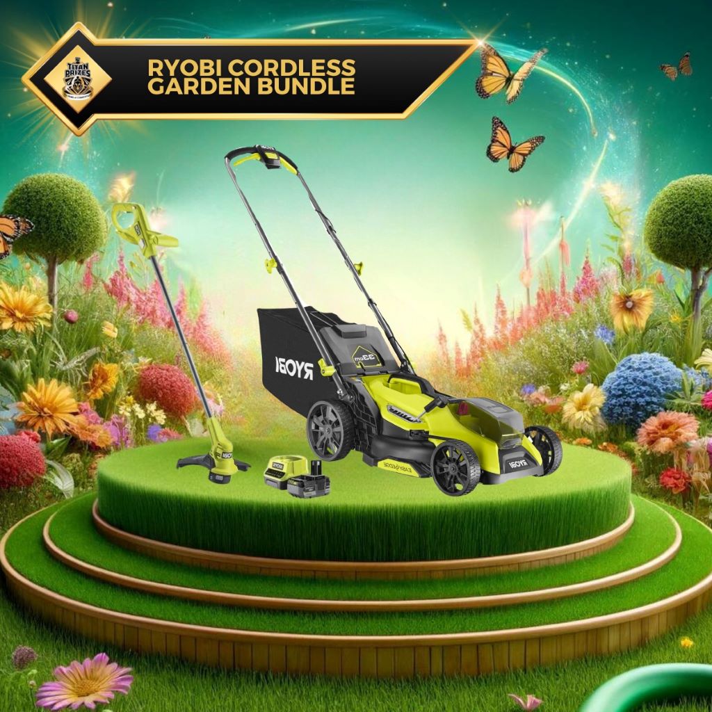 😎 𝗚𝗲𝘁 𝘁𝗵𝗲 𝗴𝗮𝗿𝗱𝗲𝗻 𝘀𝘂𝗺𝗺𝗲𝗿 𝗿𝗲𝗮𝗱𝘆 Summer is coming. No really, it is. Get your #garden summer ready for less than £1 with this #Ryobi Cordless Garden Bundle. Drawn Tuesday at 8pm. 𝗪𝗵𝗮𝘁 𝗺𝗼𝘄 𝗱𝗼 𝘆𝗼𝘂 𝘄𝗮𝗻𝘁?👇 titanprizes.com/competitions/r…