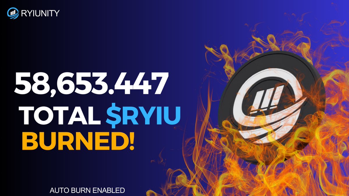 DEFIDASH_'s tweet image. 📣Our burn wallet has soared past 58k $Ryiu! 💰 

🔥With auto burn enabled and our #dapps burning $Ryiu on every subscription, reaching 100k burned is just around the corner!

Let&apos;s keep the momentum going! 
More accumulation = more burn🔥
#Ryinity #burn #Defi