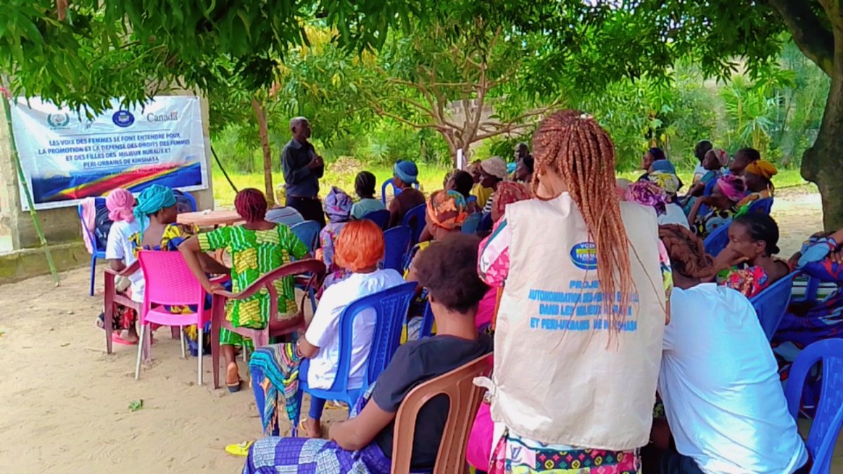 FspdRdc's tweet image. #HappningNow  Dans le cadre du projet @VlfCongo  financé par les Affaires mondiales Canada exécuté par le @CarterCenter et mise en œuvre par l'ONG DH @FspdRdc le 06/04/2024 il s'est tenue une activité de sensibilisation sur le VBG dans le quartier BUMA dans commune de la N'SELE .