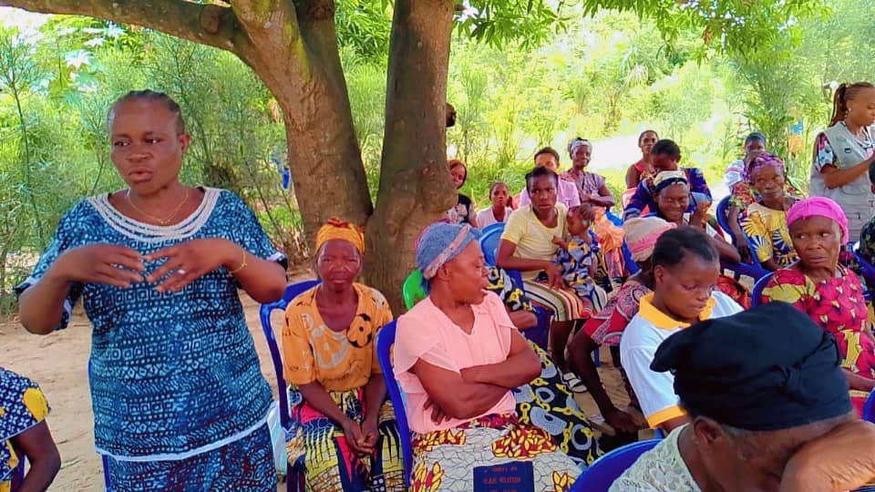 FspdRdc's tweet image. #HappningNow  Dans le cadre du projet @VlfCongo  financé par les Affaires mondiales Canada exécuté par le @CarterCenter et mise en œuvre par l'ONG DH @FspdRdc le 06/04/2024 il s'est tenue une activité de sensibilisation sur le VBG dans le quartier BUMA dans commune de la N'SELE .