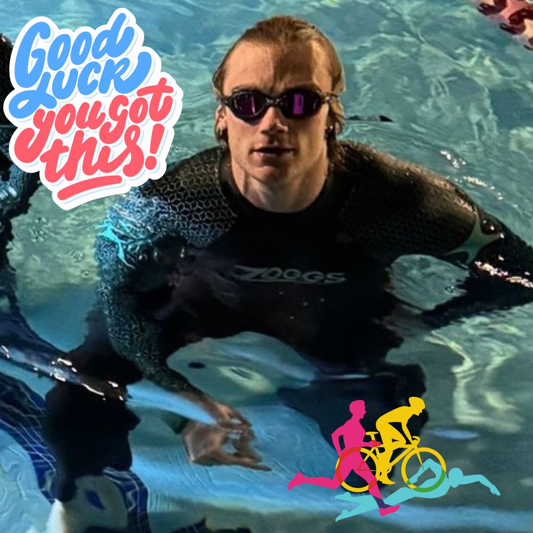 We would like to wish our swimmer Ben Edwards all the best in his 70.3 Ironman Oceanside, California. Good luck from Tommy and Alison, the Early Morning Risers Dipping Club, @SwimLabUK and @sheppertonswim We look forward to hearing all about it on your return. #ironman