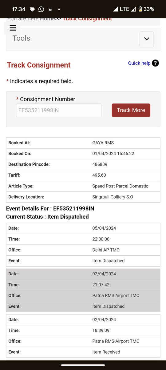 Proutistrahul's tweet photo. @IndiaPostOffice What is happening there , how my parcel (consignment no EF535211998IN ) sent to Delhi. This the second time my parcel sent to wrong route.. working doesn't know from where pincode 486889 belongs to.. pls sir look into this matter. I urgently need this product sooner. https://t.co/cI4e3XQYx7