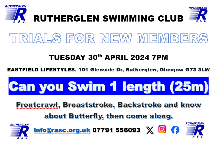 COME AND JOIN OUR GREAT CLUB. TRIAL NIGHT TUESDAY 30TH APRIL. Please share. <a href="/SouthLanCouncil/">South Lanarkshire Council</a> <a href="/OfficialCamGlen/">CamGlen Radio 107.9FM</a> <a href="/RutherglenRef/">Rutherglen Reformer</a>