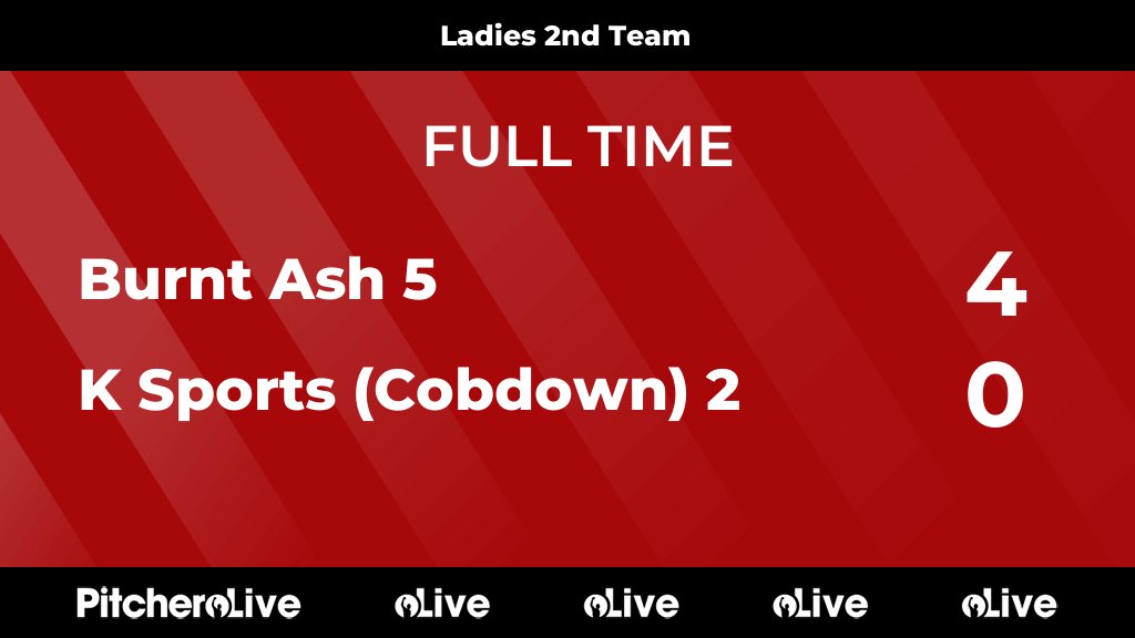 FULL TIME: Burnt Ash 5 4 - 0 K Sports (Cobdown) 2
#BURKSP #Pitchero
ksportshockey.co.uk/teams/261873/m…