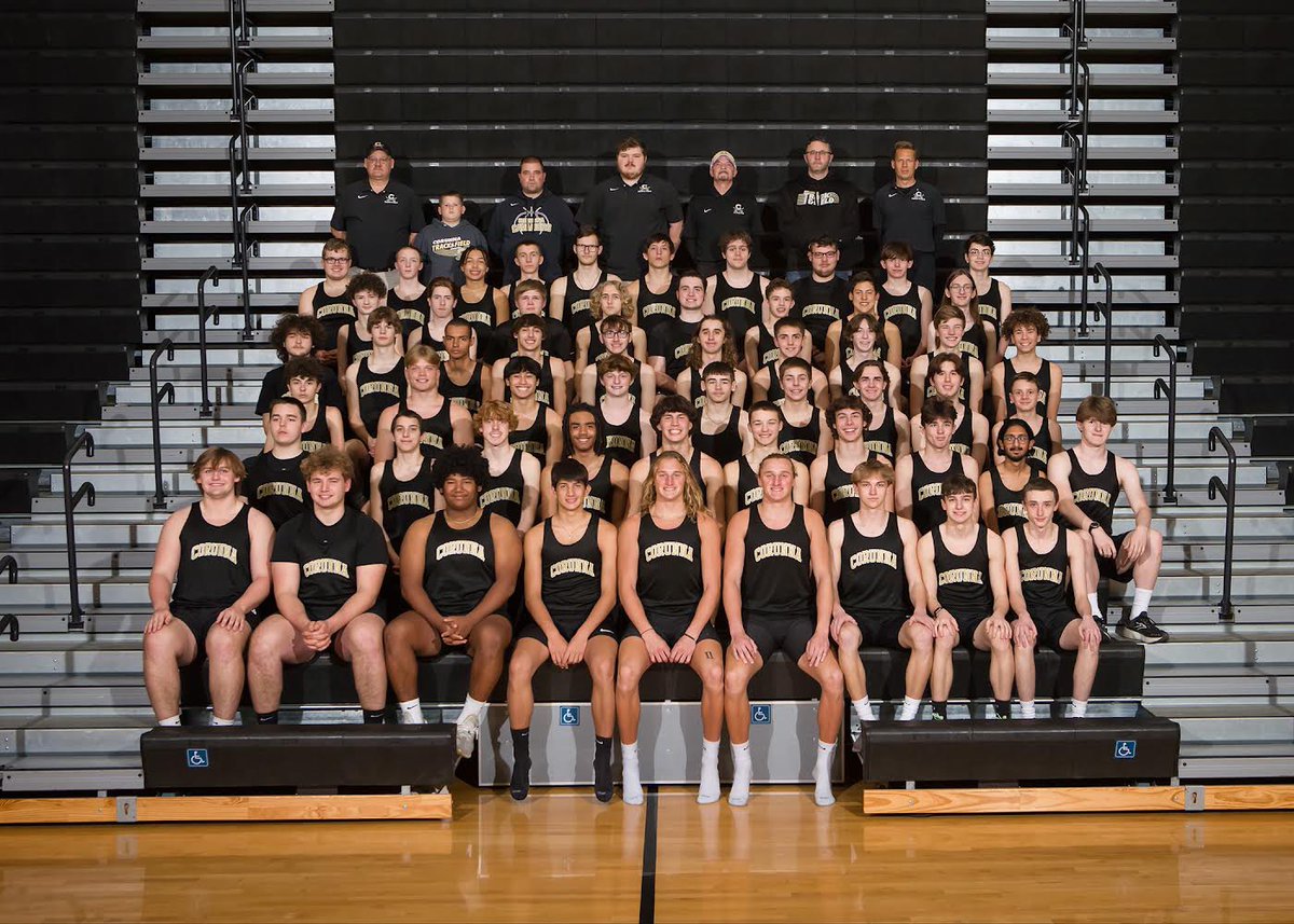 The Heartbeat of Corunna (@hbocorunna) on Twitter photo The 2024 <a href="/CorunnaTrack/">Corunna Track&Field</a> boys team
2023 <a href="/MHSAA/">MHSAA</a> Division 2 State Champs & <a href="/MetroFlint/">Flint Metro League</a> Champs
Coach Jeff Sawyer
Key returners: <a href="/WyattBower1/">wyattbower</a> (Sr.), <a href="/Tarickbower1/">TBower1</a> (Sr.), Kenny Evans (Sr.), Lucas Kuran (Jr.), Jaxon Strauch (Jr.) and <a href="/Isaac_Jacobs2/">Isaac Jacobs</a> (So.)
📸 Hickory Lane Photography The 2024 <a href="/CorunnaTrack/">Corunna Track&Field</a> boys team
2023 <a href="/MHSAA/">MHSAA</a> Division 2 State Champs & <a href="/MetroFlint/">Flint Metro League</a> Champs
Coach Jeff Sawyer
Key returners: <a href="/WyattBower1/">wyattbower</a> (Sr.), <a href="/Tarickbower1/">TBower1</a> (Sr.), Kenny Evans (Sr.), Lucas Kuran (Jr.), Jaxon Strauch (Jr.) and <a href="/Isaac_Jacobs2/">Isaac Jacobs</a> (So.)
📸 Hickory Lane Photography