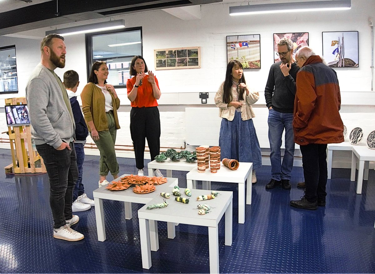 C2CArtists's tweet photo. @C2CSocialAction @NptonHopeCentre It was so lovely to see participants at the event and to witness their reaction to their art work being shown, with one participant saying 'Ooo, look, my work has pride of place'! https://t.co/XJXWmTVEQS