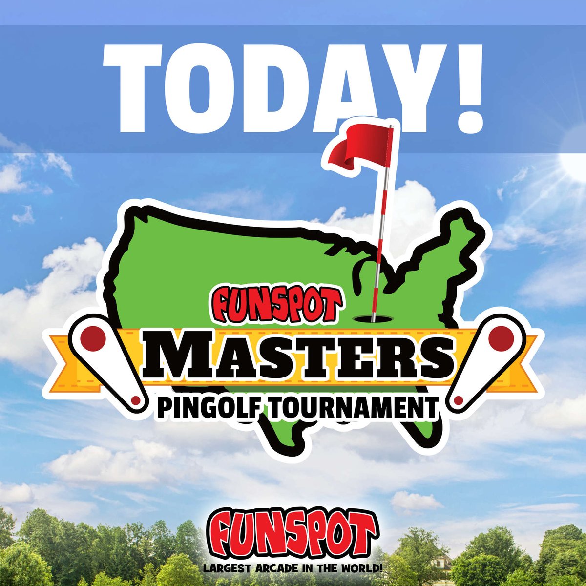 funspotnh's tweet image. The wait is over! Join us today for the Funspot Masters #Pingolf Tournament! 🚀 Registration opens at 10:30AM, and the #tournament begins at 11:00AM. Don't miss out on the fun, prizes, and friendly competition! 🌟#TournamentDay #FunspotMasters