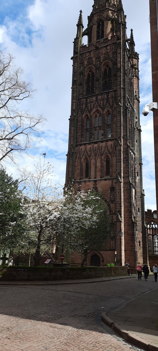 Here at @CovCathedral ready for Evensong today and the Communion and Evensong services tomorrow.