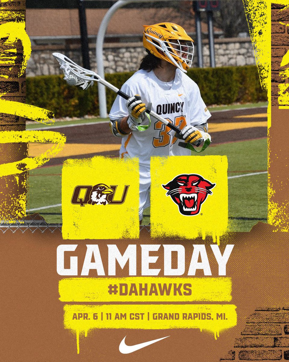QUHawksMLax's tweet photo. Gameday in Grand Rapids. First faceoff goes at 11 AM CST. #dahawks https://t.co/xaD2QQz77C