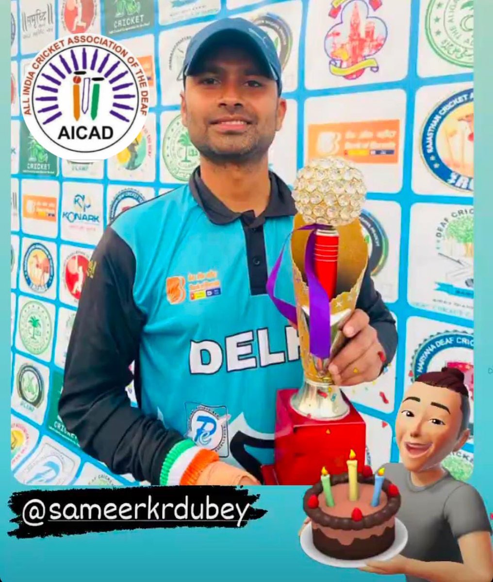 OFFICIAL_AICAD's tweet photo. Happy Birthday today Mr. Sameer Kumar Dubey, Player still member of DCAD affiliated AICAD https://t.co/S76tFLnm2k