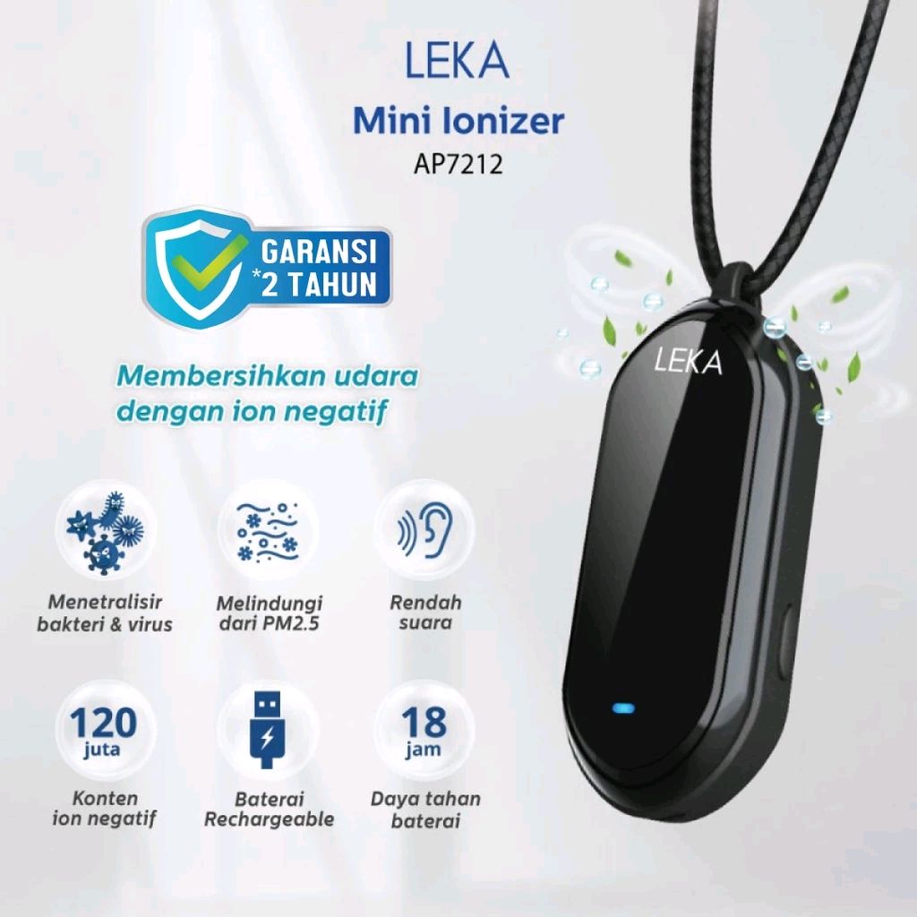 Cek LEKA AP7212 Mini Ionizer - Portable Kalung Air Purifier Necklace Ion Negatif dengan harga Rp549.900. Dapatkan di Shopee sekarang!
#ShopeeCup2024, Dana, Cat 2, Ivan, Bahasa Indonesia shope.ee/9pHO69hecu?sha…